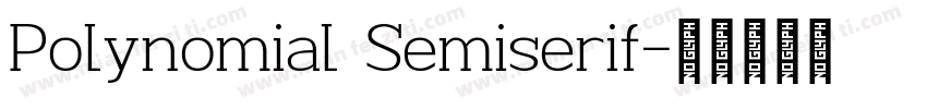 Polynomial Semiserif字体转换